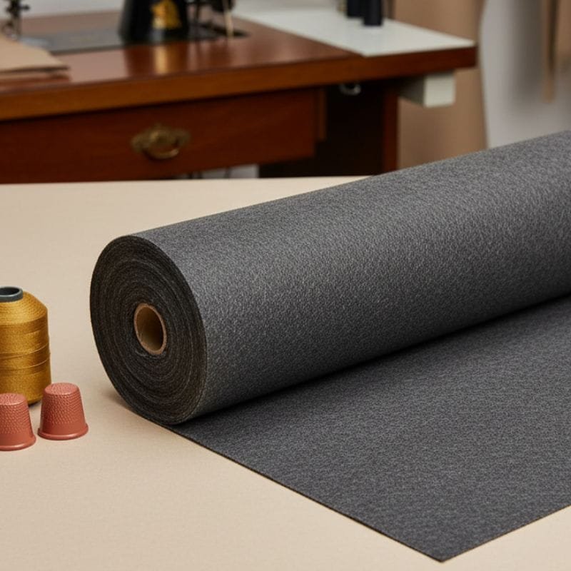 Interlon Grueso para Bordado negro