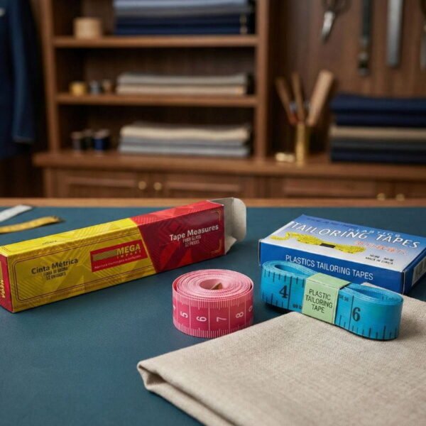 Metros de costura de colores de sastrería
