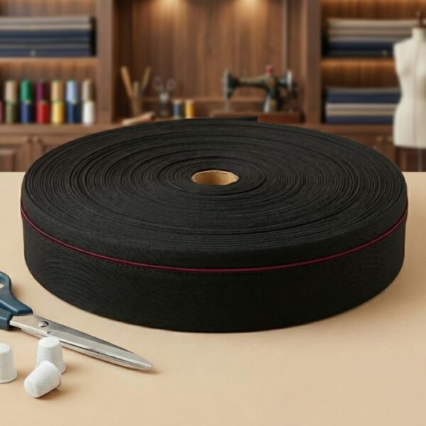 Pretina de pantalón negro con vivo