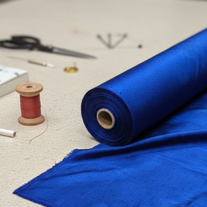 Tela Brioni estampado color azul